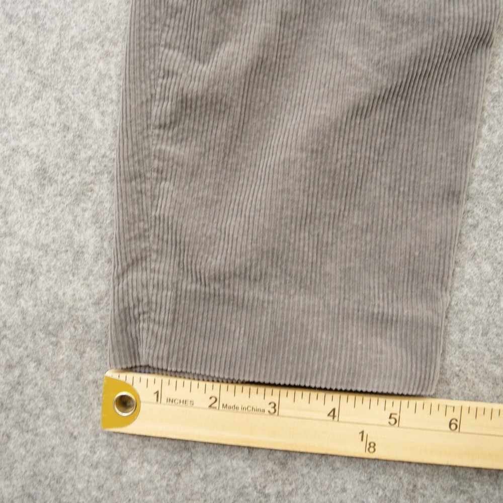 Balenciaga Pants Womens 10 Gray 42 Corduroy Mid Rise Zip Fly Ankle Zip - Picture 10 of 12